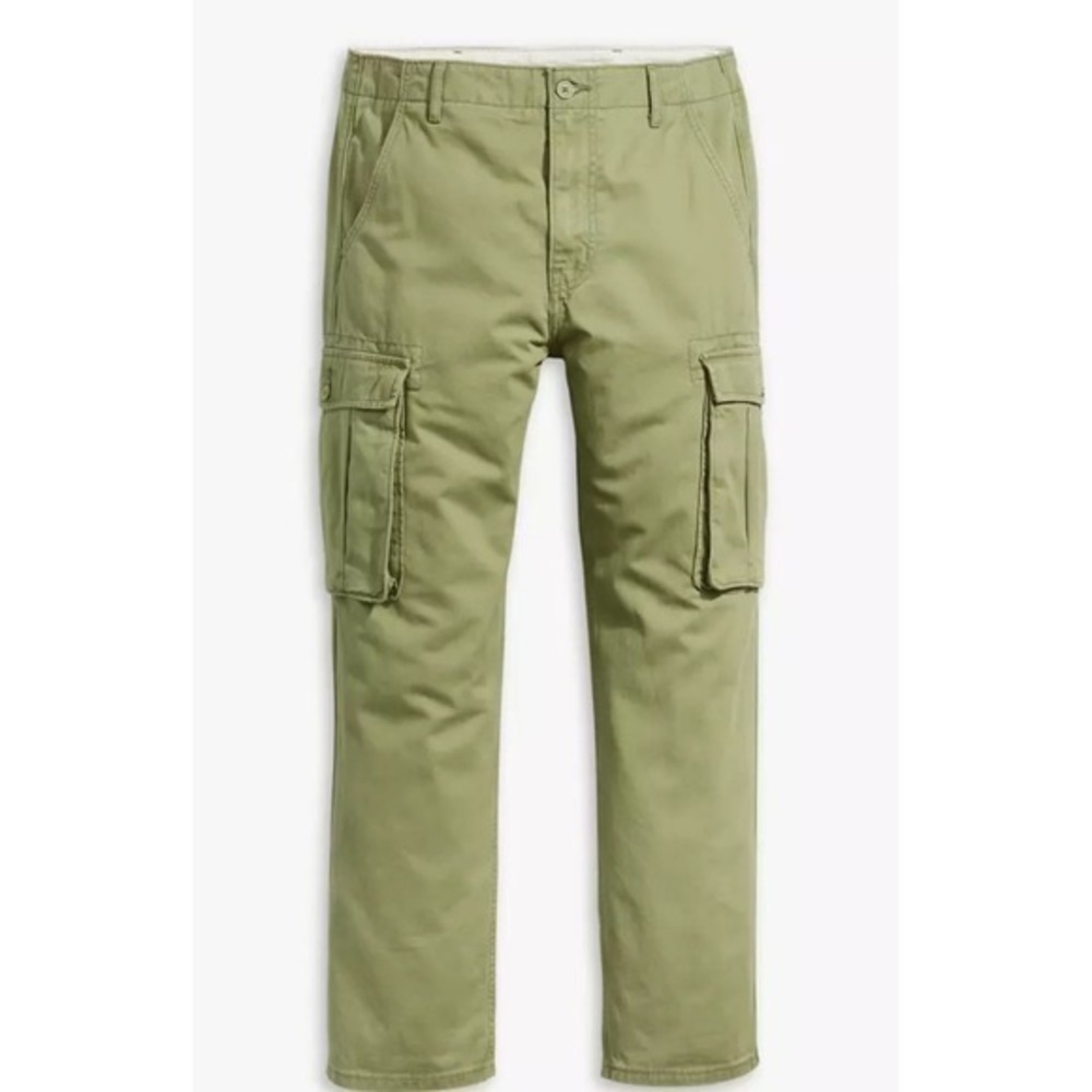 Levi's Ace Cargo Pants Men's Size 29x32 Green Khaki‎ Relaxed Fit Cotton - NEW